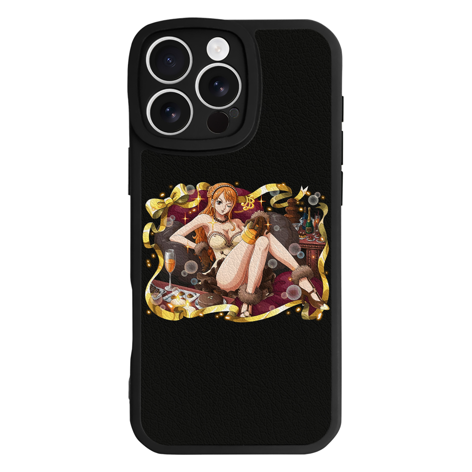 （画像用） ワンピース ナミ ONE PIECE Nami 【iPhone 16シリーズ対応】シリコンスマホケース（レザー調） 材質：シリコン